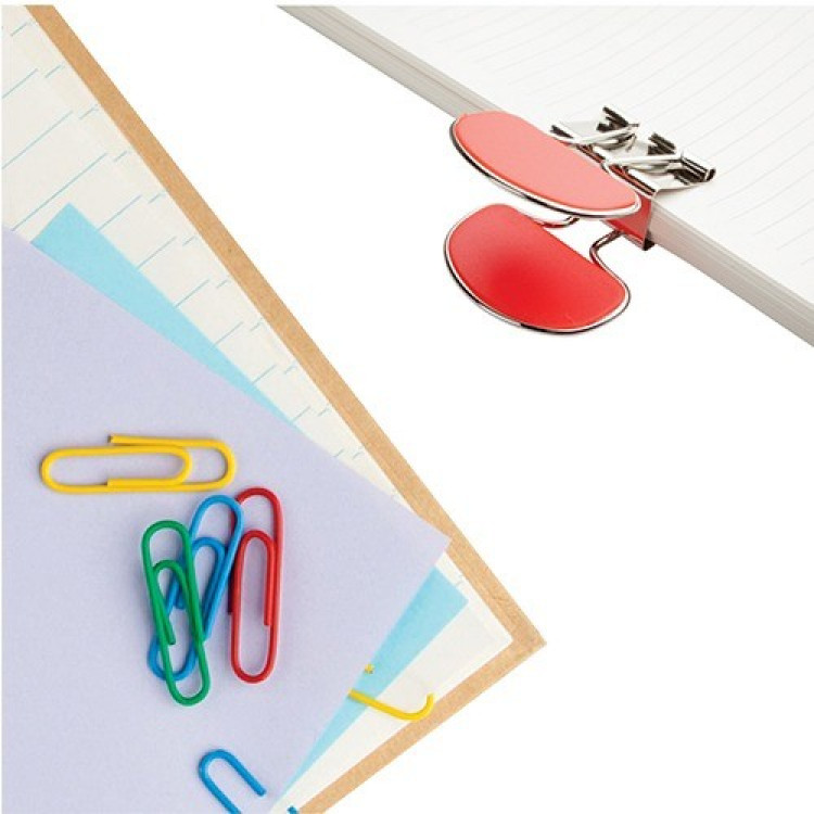 Binding clips, paper clips and slide binders