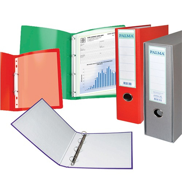 Lever arch files and ring binders 
