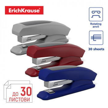 Stapler №24/6 ErichKrause® Elegance Half-strip, up to 30 sheets