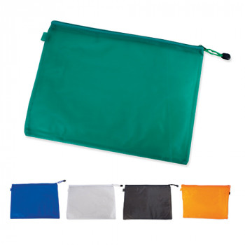 File bag with a zipper