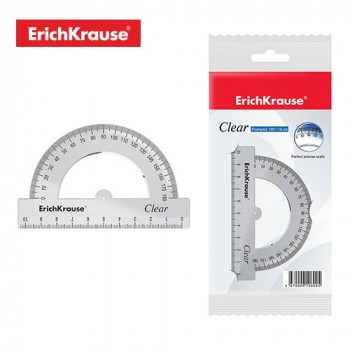 Protractor 180°/ 10 cm CLEAR