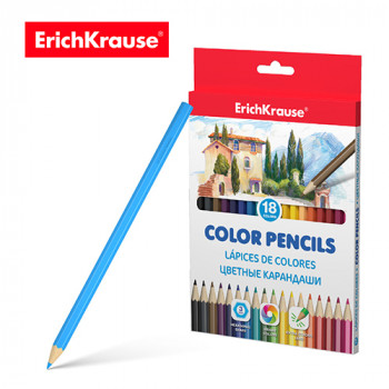 Hexagonal color pencils ErichKrause® 18 colors