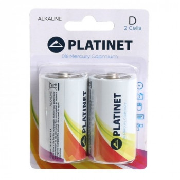 Platinet battery alkaline pro lr20 blister
