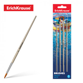Synthetic brushes ErichKrause® for watercolors and poster paints