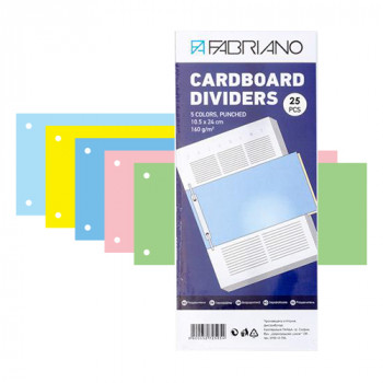 CARTONS DIVIDERS 5 COLOURS, 1/25