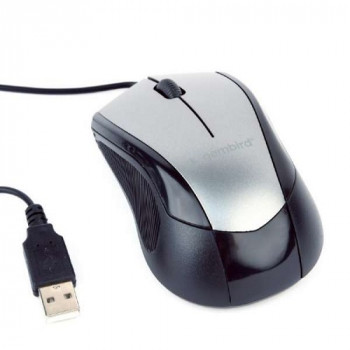 Mouse MUS-3B-02 Optical Black/Grey 1000DPI USB