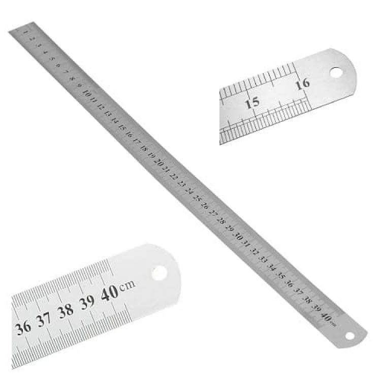 metal ruler 40cm / 16 inch