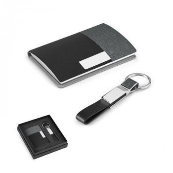 Card holder and keychain set