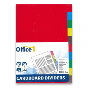CARTONS DIVIDERS 10 COLOURS