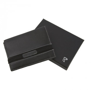 Wallet with elastic closure