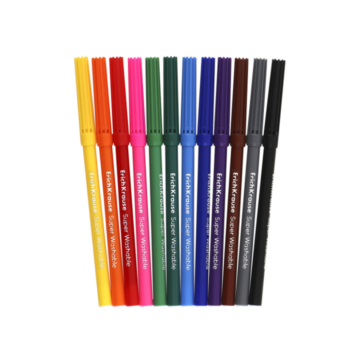 Боици фломастери 1/12, лесно перење Erich Krause