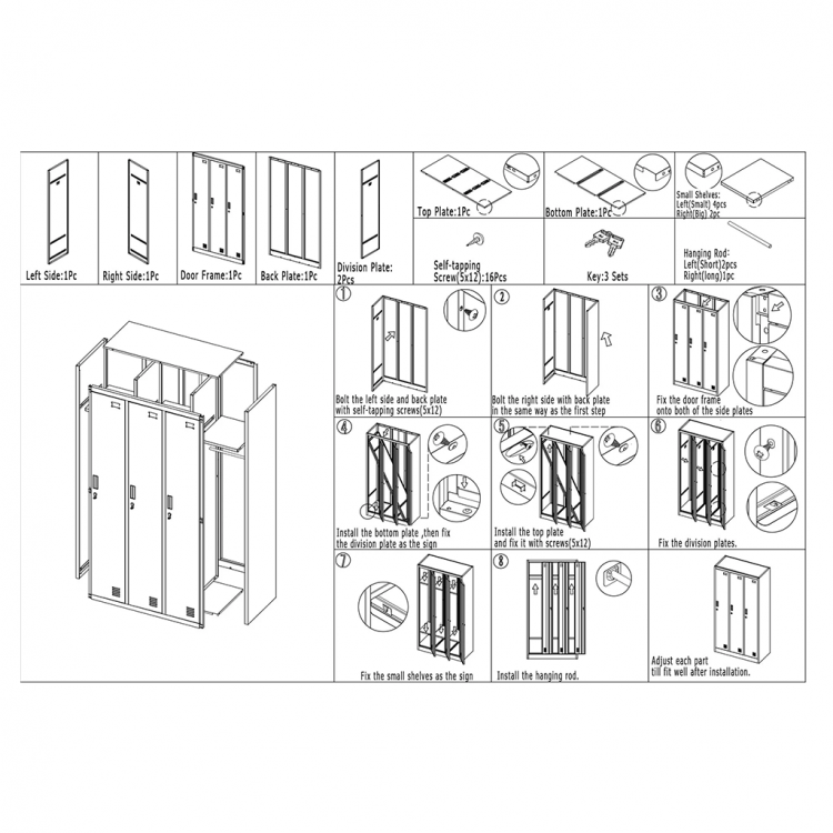 Office furniture CR-1242J 90/45/185