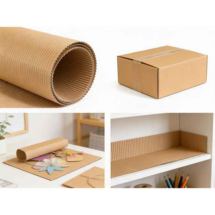 CORRUGATED CARDBOARD DOUBLE LAYER 100cm x 15m