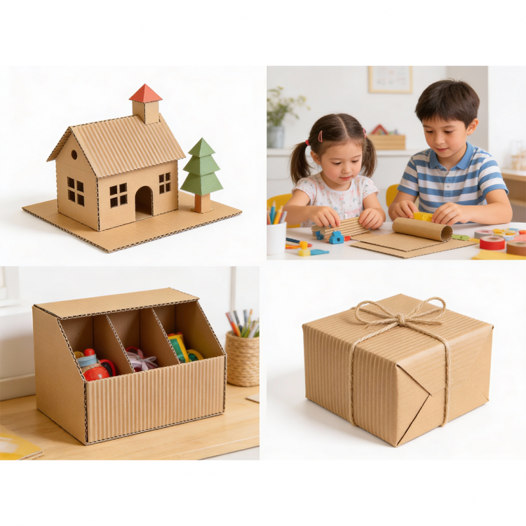 CORRUGATED CARDBOARD DOUBLE LAYER 100cm x 15m