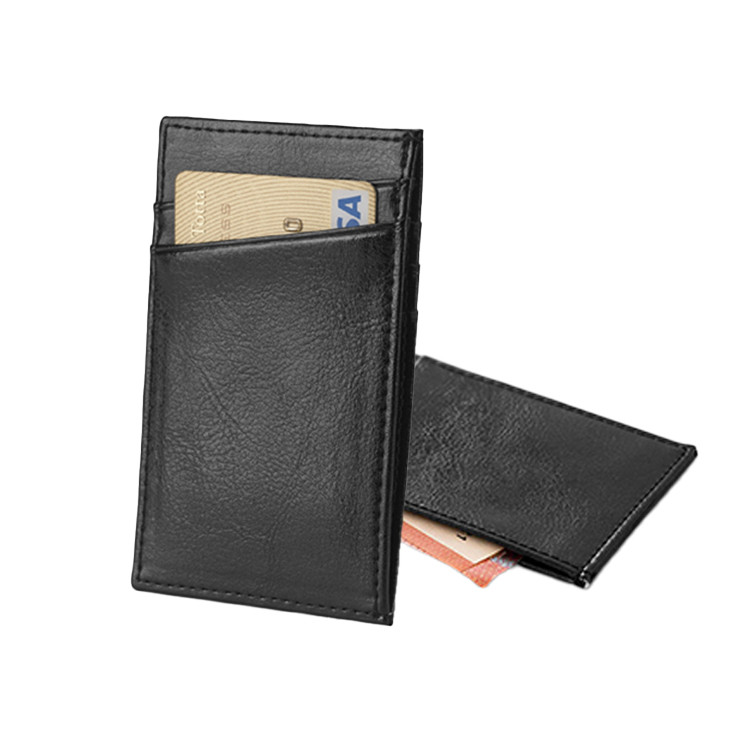 KUTCHER. Leather card holder with RFID blocking