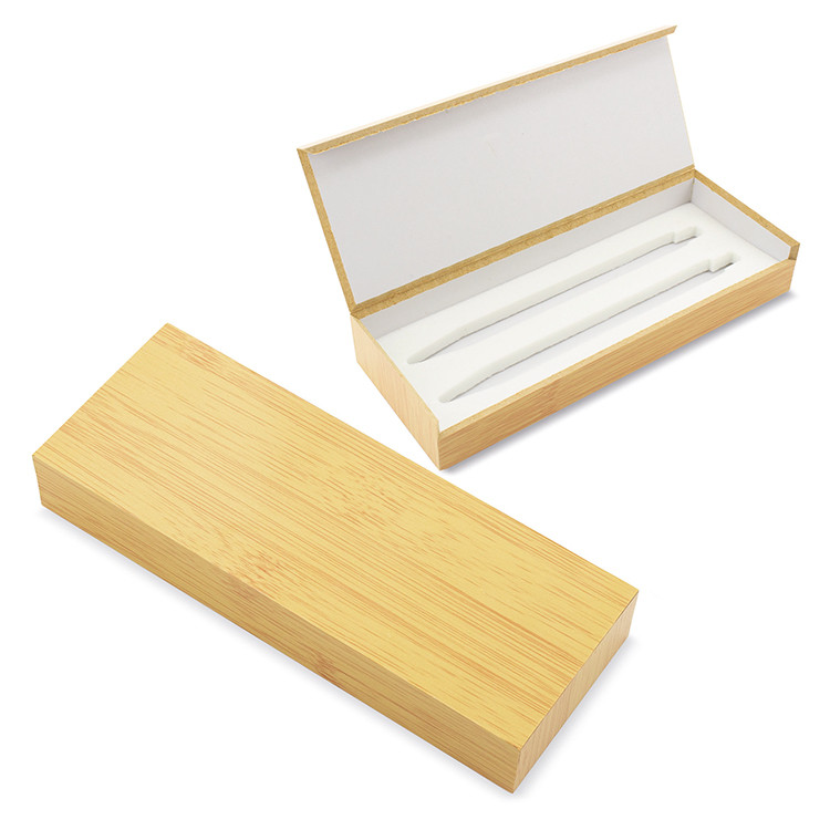 2 PENCILS CASE WITH BAMBOO FINISH