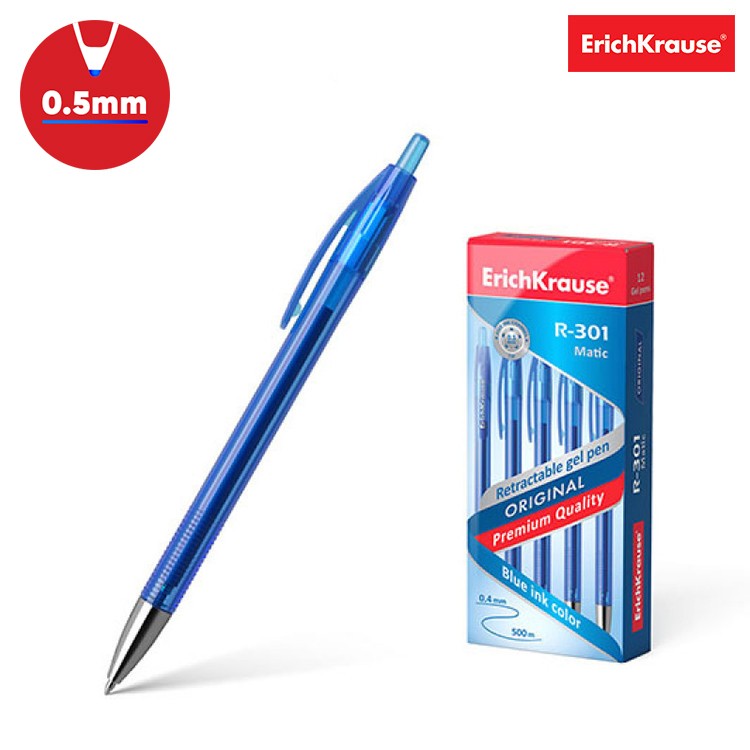 Retractable gel ink pen ErichKrause&reg; R-301 Original Gel Matic