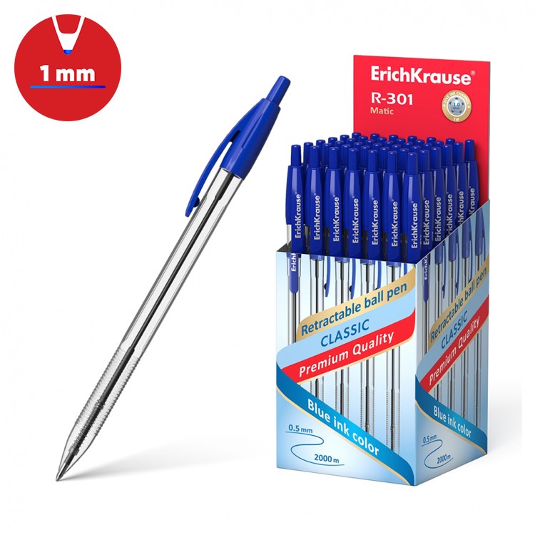 Retractable ballpoint pen ErichKrause&reg; R-301 Classic Matic 1.0