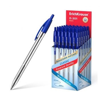 Retractable ballpoint pen ErichKrause® R-301 Classic Matic 1.0