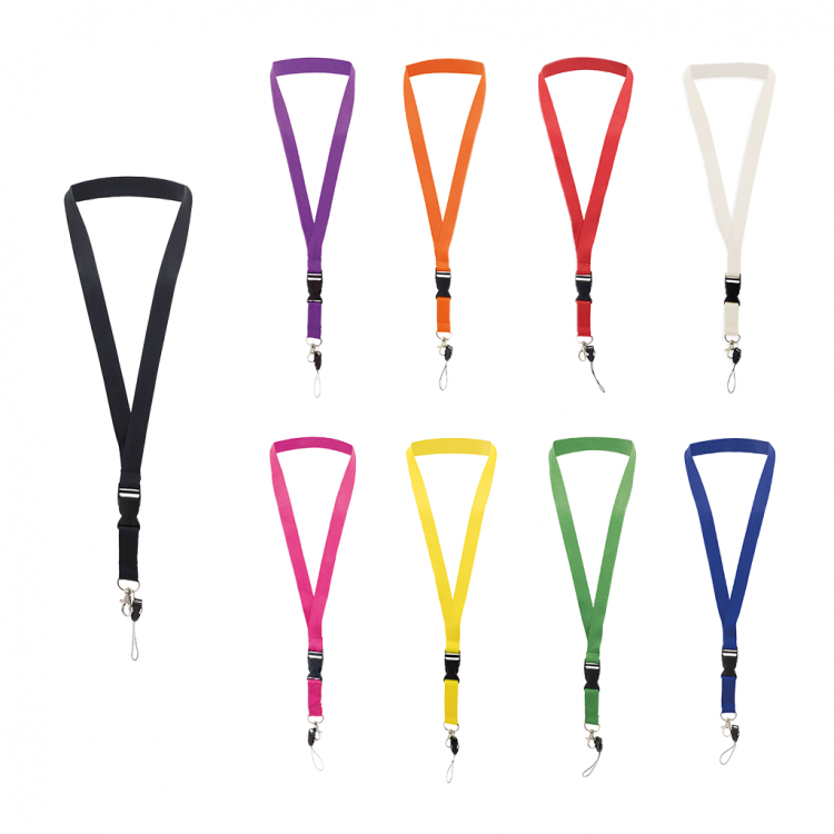 Textile badge necklace