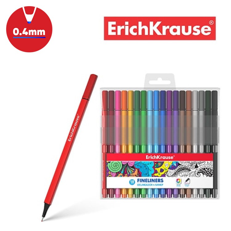 Fineliners ErichKrause&reg; 18 colors