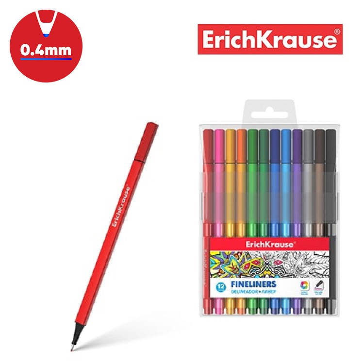 Fineliners ErichKrause&reg; 12 colors