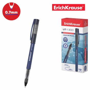Rollerball pen ErichKrause&reg; UT-1300, ink color: blue (box 12 pcs.)