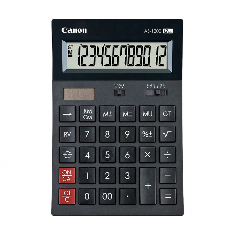 Canon Desktop calculator AS-1200, 12-digit, dark grey