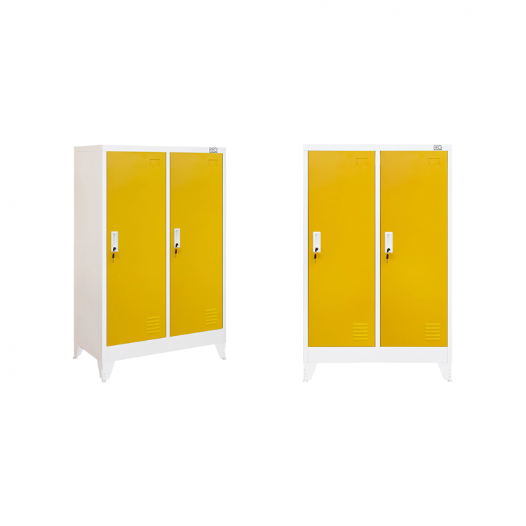Wardrobe metal, double, 80x40x120cm RFG