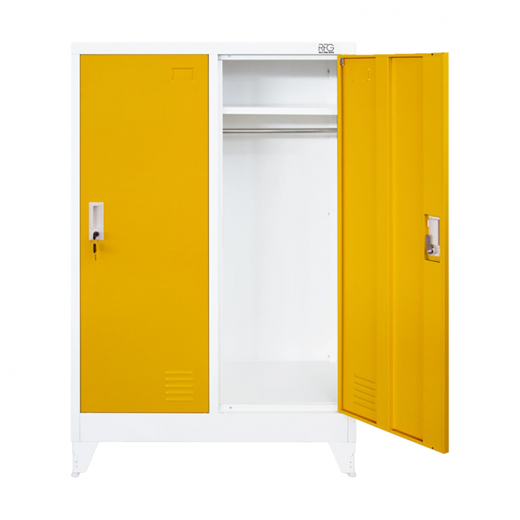 Wardrobe metal, double, 80x40x120cm RFG