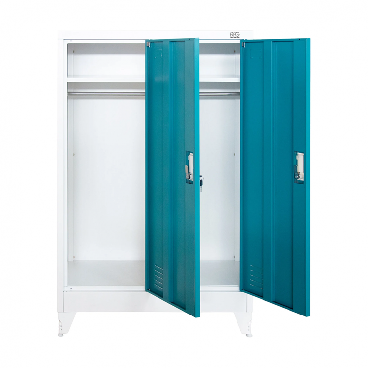 Wardrobe metal, double, 80x40x120cm RFG