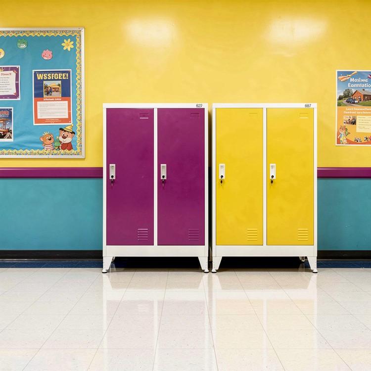 Wardrobe metal, double, 80x40x120cm RFG