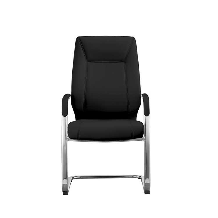 RFG Vinci M Visitor Chair, eco-leather, black, 2 pcs. in a set