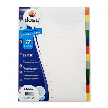 PVC DIVIDERS 12 COLOURS