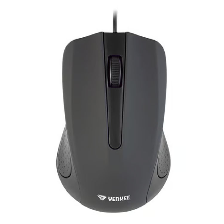 Mouse Yenkee 1015BK, optical, USB, with cable, black