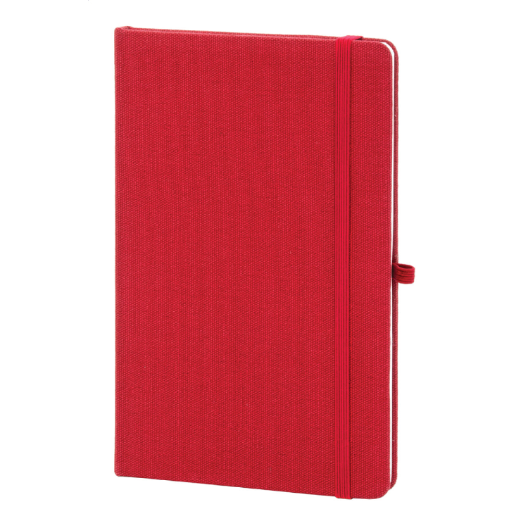 Тефтер А5 со ластик, рециклиран 80л. линија