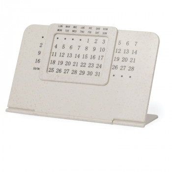 Perpetual calendar in ecological wheat straw plastic