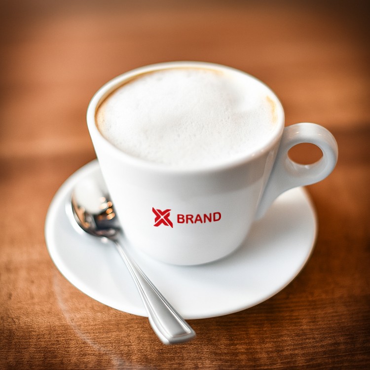 Чаша за макијато, сет 6/1 со принт во една боја