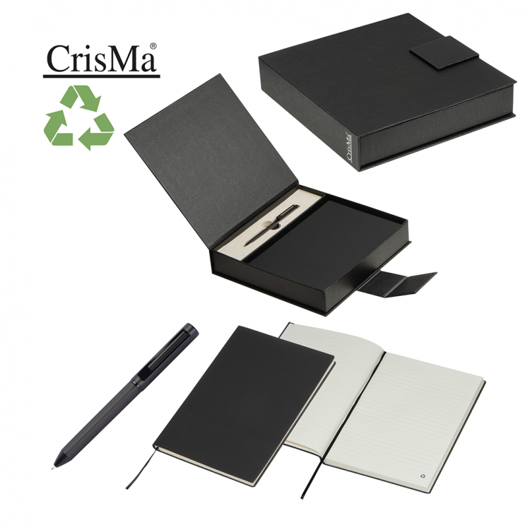 Set of notebook А5, 64 lined sheets and metal pen