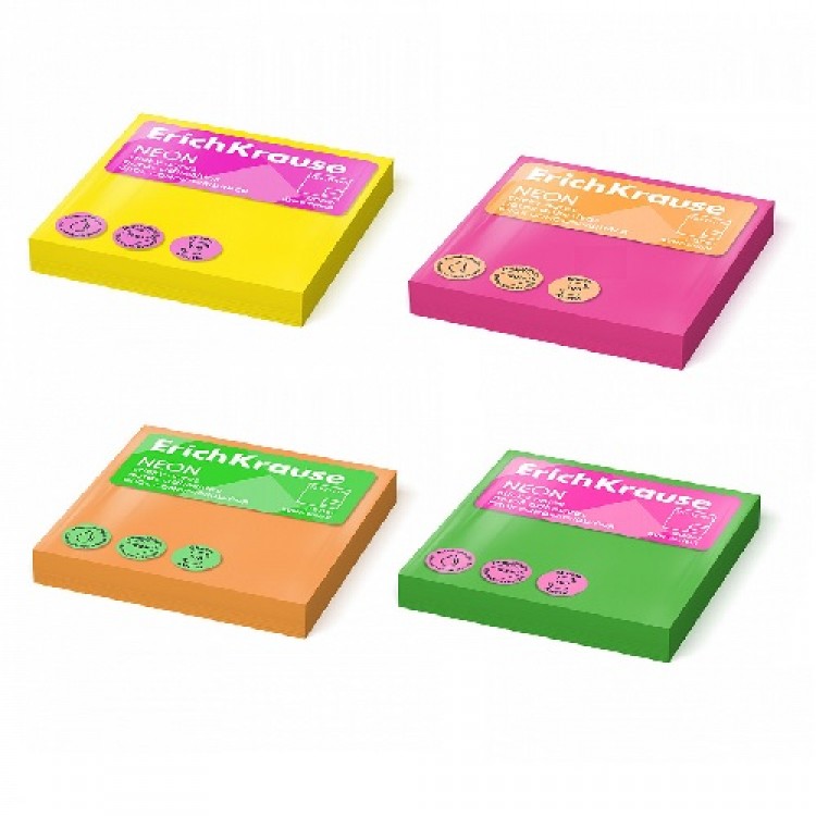 Sticky notes Neon, 75х75 mm, 100 sheets