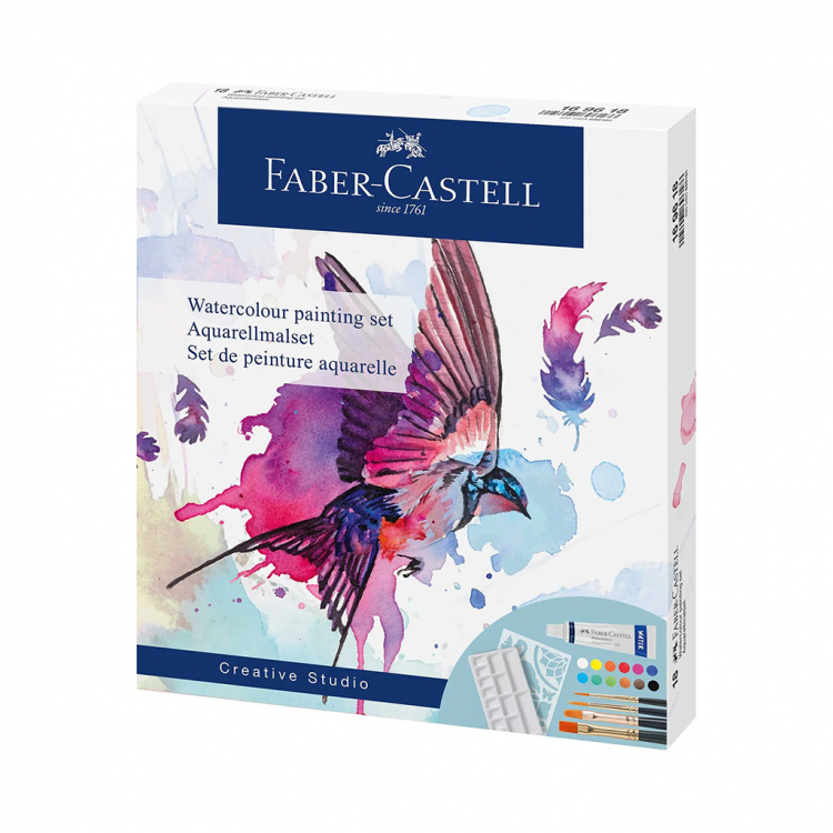 Боици водени 1/18 Faber Castel, 5мл со шаблон