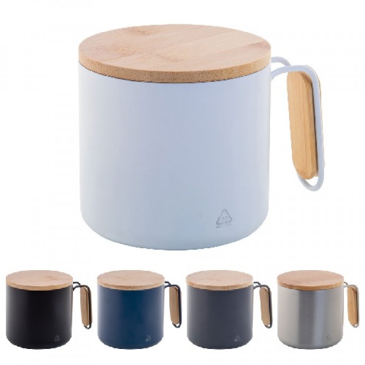 Recycled stainless steel thermo mug 300 ml