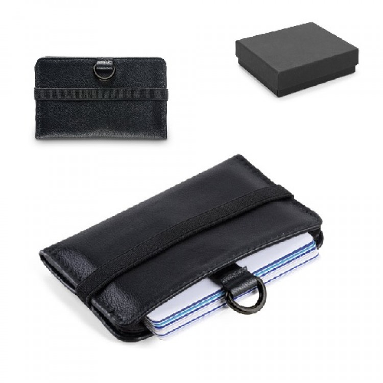 Leather wallet with RFID blocking