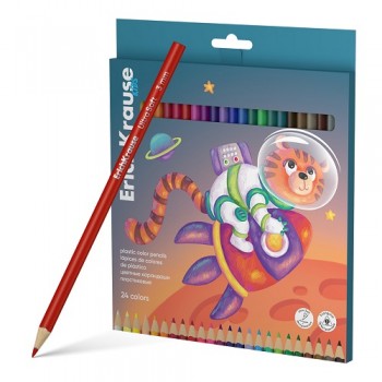 Triangular color pencils ErichKrause® 24 colors