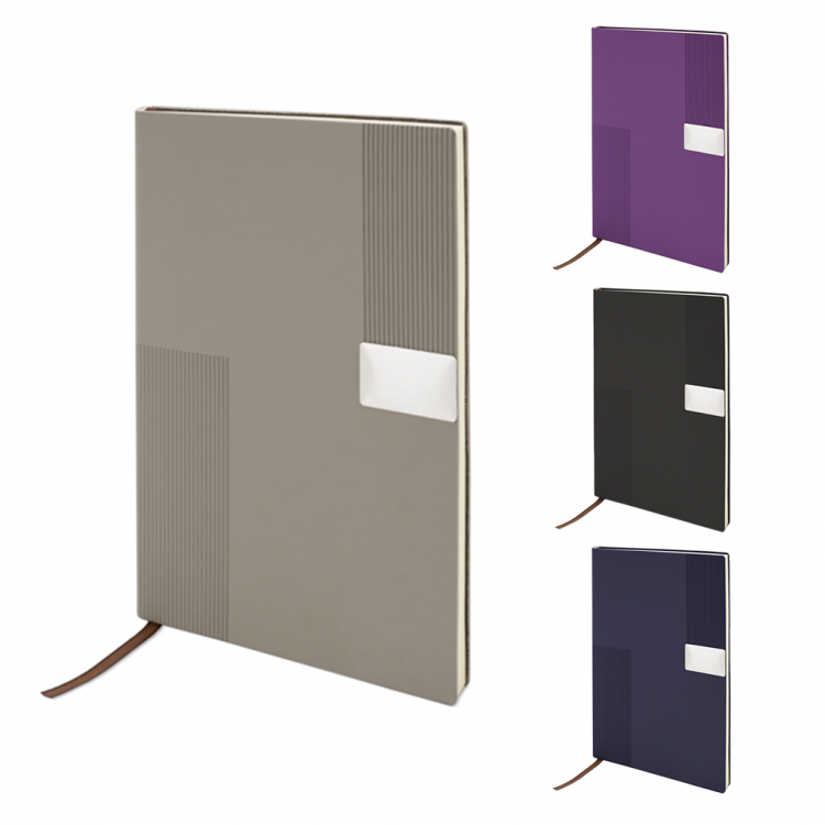 Еко тефтер А5, корица RPET, со 96л.ж. линија