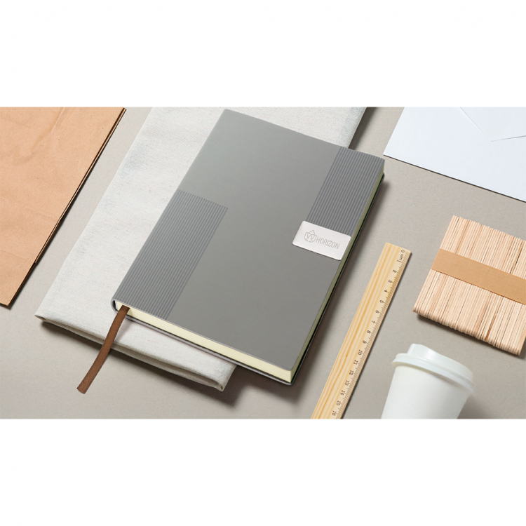 Еко тефтер А5, корица RPET, со 96л.ж. линија