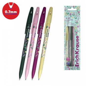 Set of 4 ballpoint pens R-301 Stick Floral Soul