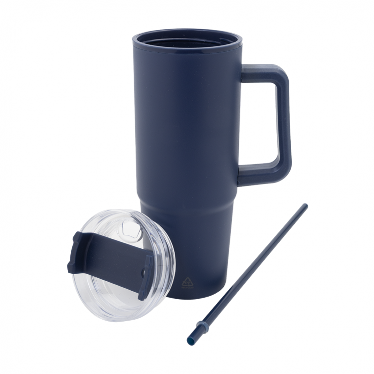 Еко термос 900мл, рециклиран пластика