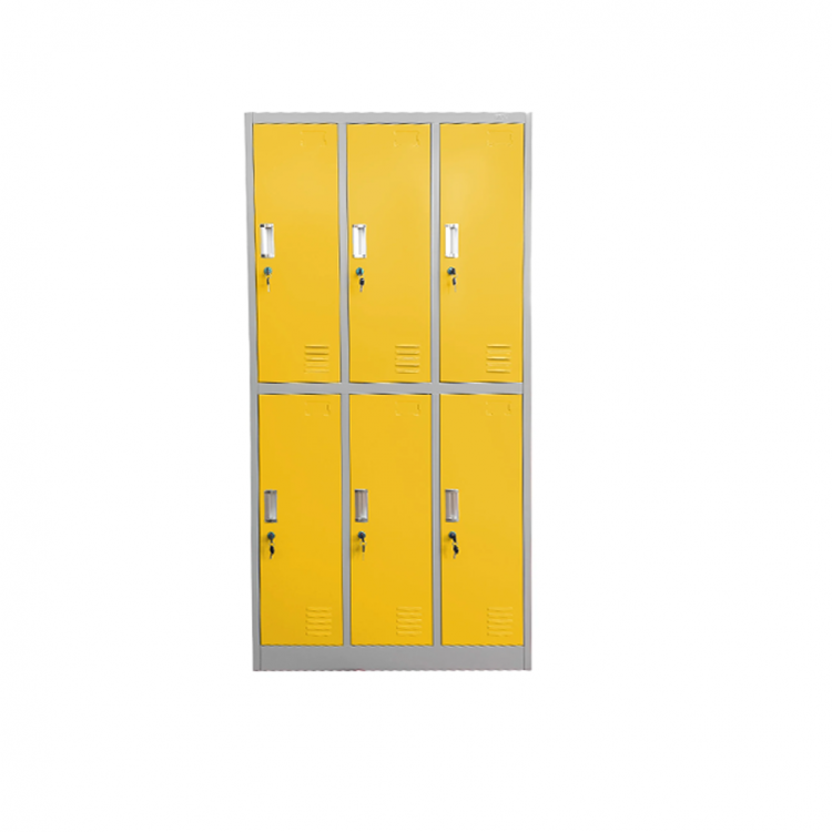 Wardrobe metal, with 6 doors, 90x45x185 RFG