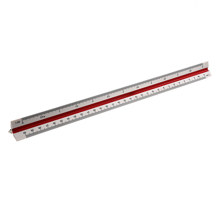 Foska Scale ruler, 30 cm, three-sided